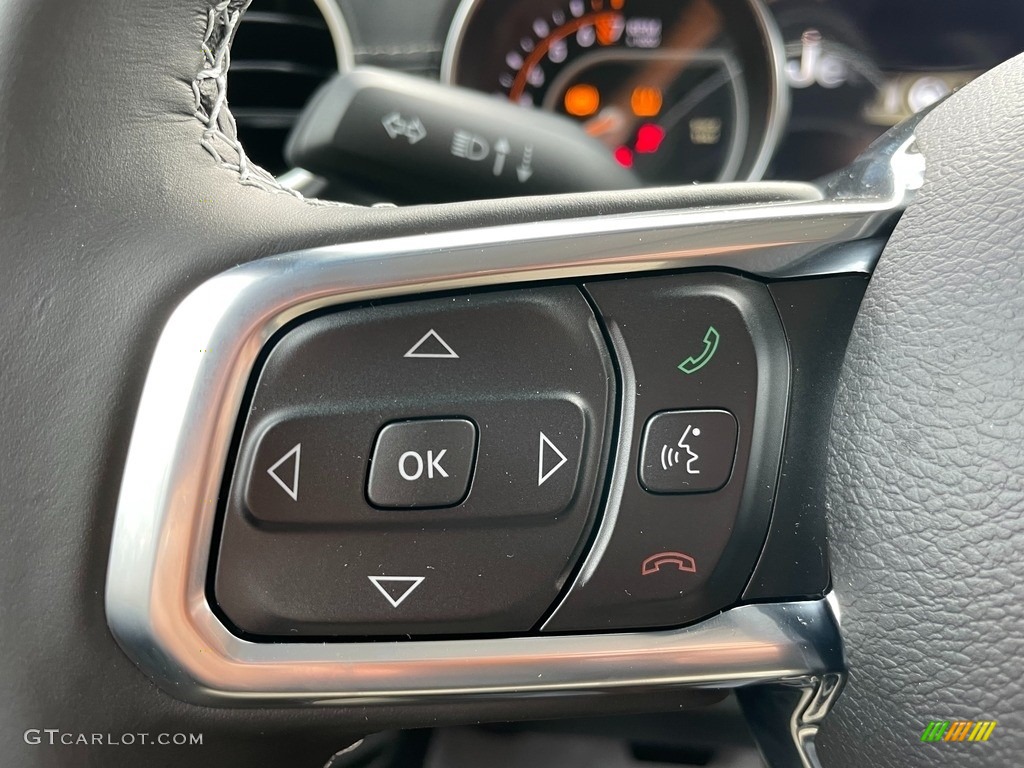 2021 Jeep Gladiator Overland 4x4 Black Steering Wheel Photo #140933696