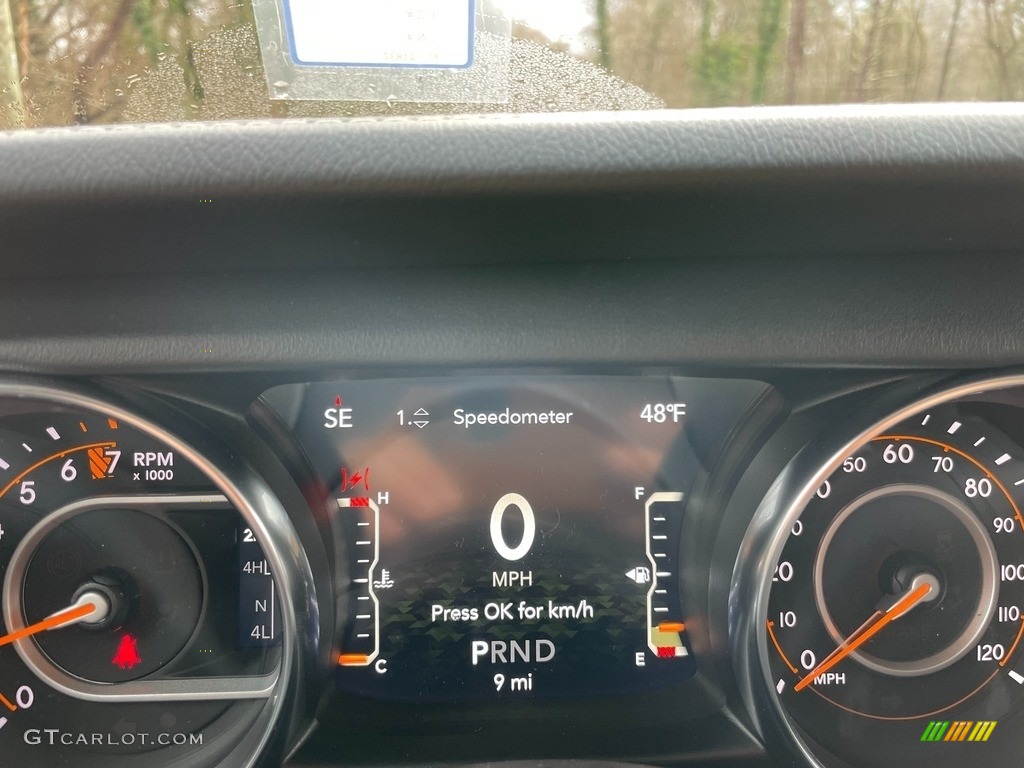 2021 Jeep Gladiator Overland 4x4 Gauges Photo #140933748