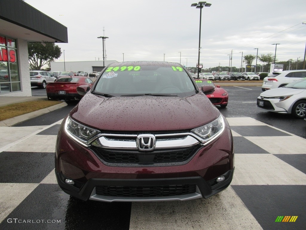 2019 CR-V EX AWD - Basque Red Pearl II / Gray photo #2