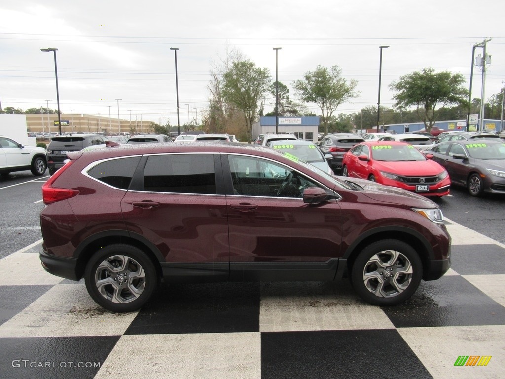 2019 CR-V EX AWD - Basque Red Pearl II / Gray photo #3