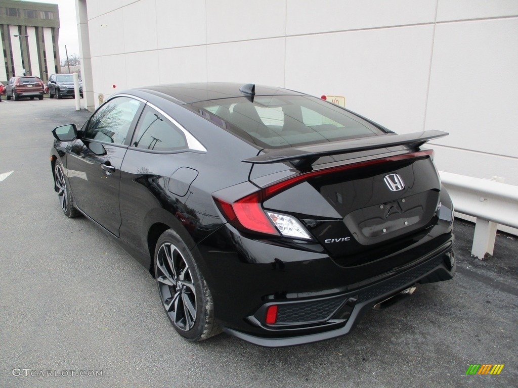 2018 Civic Si Coupe - Crystal Black Pearl / Black photo #3