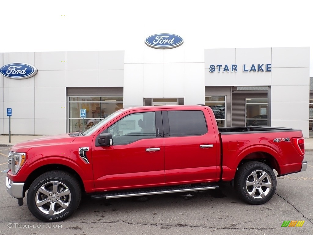 2021 F150 XLT SuperCrew 4x4 - Rapid Red / Medium Dark Slate photo #1