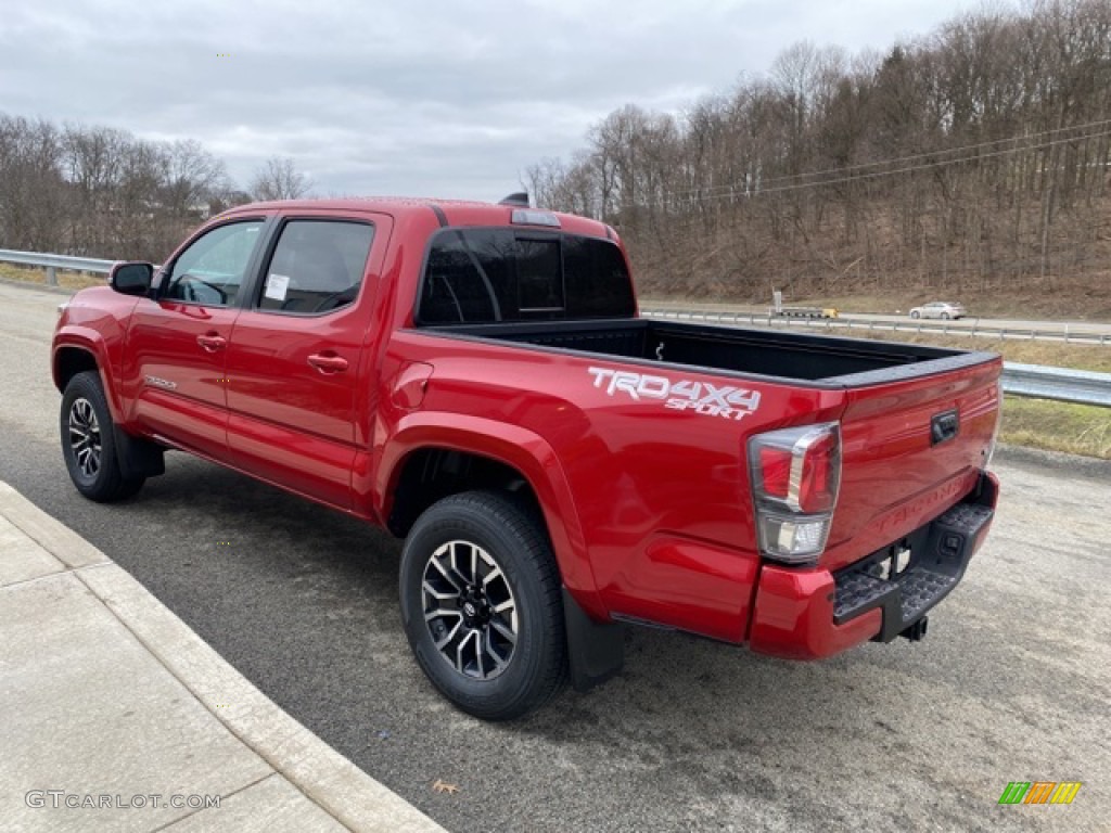 2021 Tacoma TRD Sport Double Cab 4x4 - Barcelona Red Metallic / TRD Cement/Black photo #2