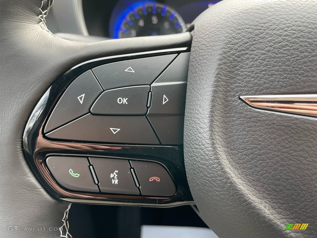 2021 Chrysler Pacifica Touring Black Steering Wheel Photo #140936841