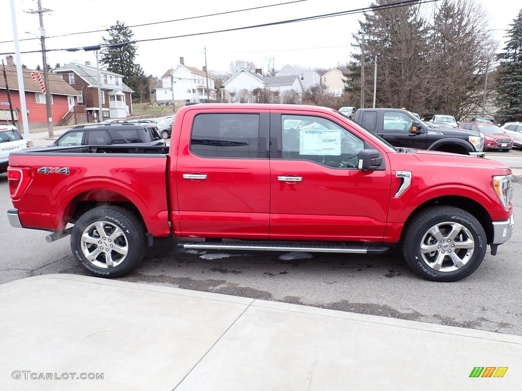 Rapid Red 2021 Ford F150 XLT SuperCrew 4x4 Exterior Photo #140936892