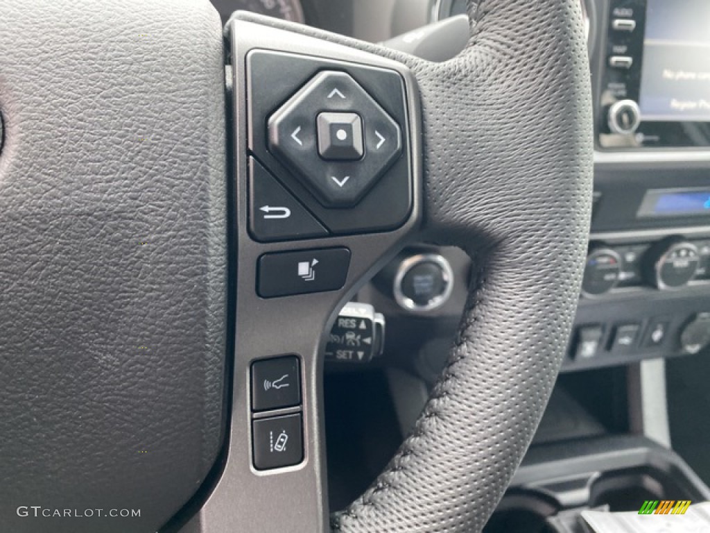 2021 Toyota Tacoma TRD Sport Double Cab 4x4 TRD Cement/Black Steering Wheel Photo #140936913