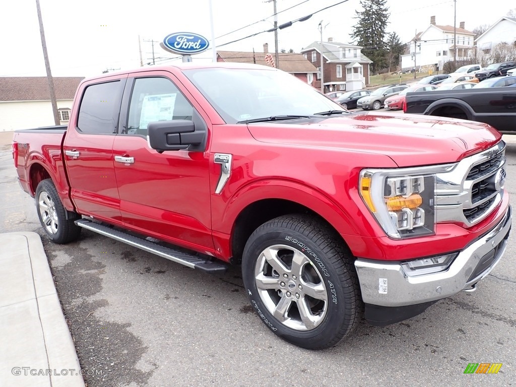 Rapid Red 2021 Ford F150 XLT SuperCrew 4x4 Exterior Photo #140936922