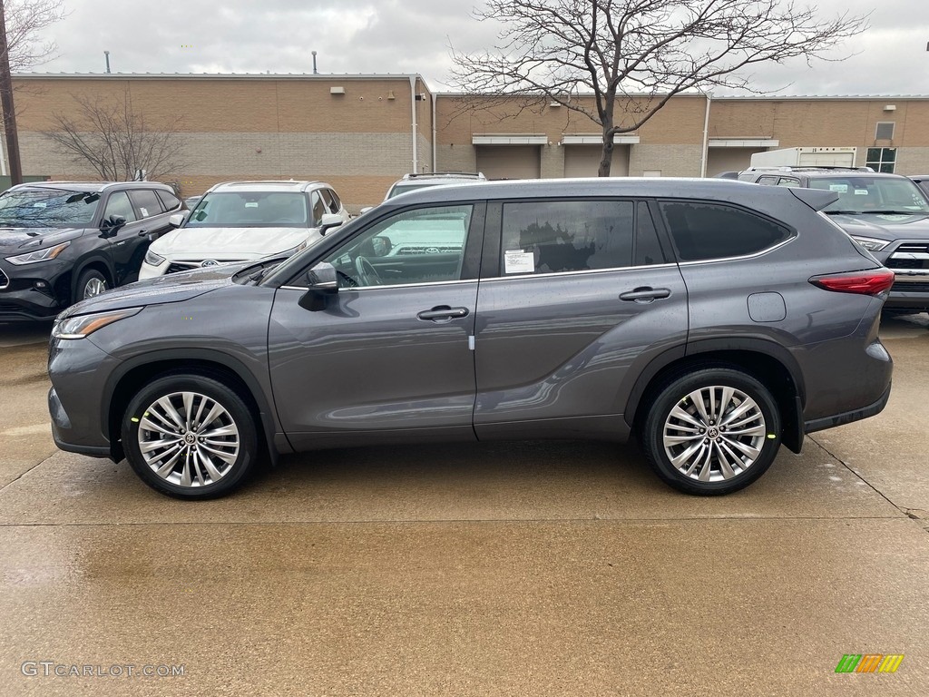 Magnetic Gray Metallic 2021 Toyota Highlander Platinum AWD Exterior Photo #140937542