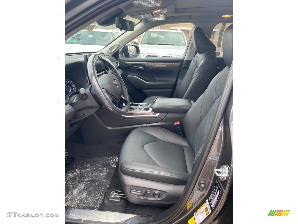 Black Interior 2021 Toyota Highlander Platinum AWD Photo #140937558