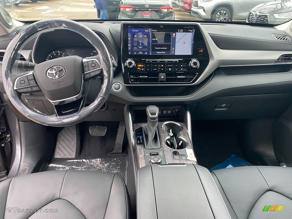 Black Interior 2021 Toyota Highlander Platinum AWD Photo #140937603