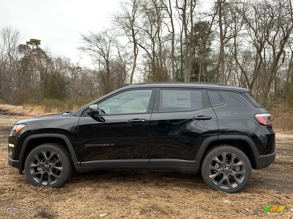 Diamond Black Crystal Pearl 2021 Jeep Compass 80th Special Edition 4x4 Exterior Photo #140938359