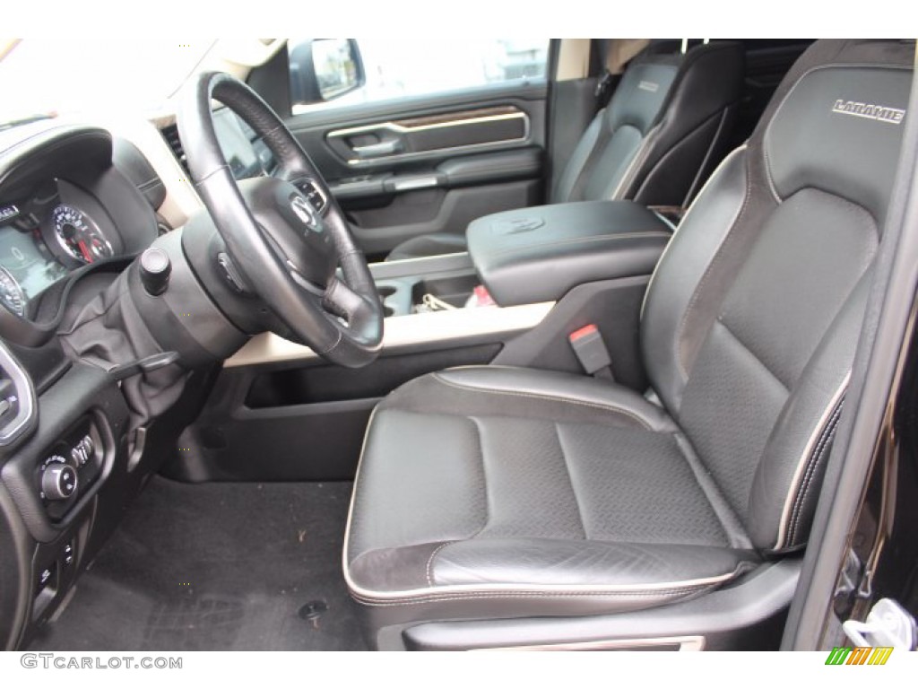 2019 1500 Laramie Crew Cab - Diamond Black Crystal Pearl / Black photo #11