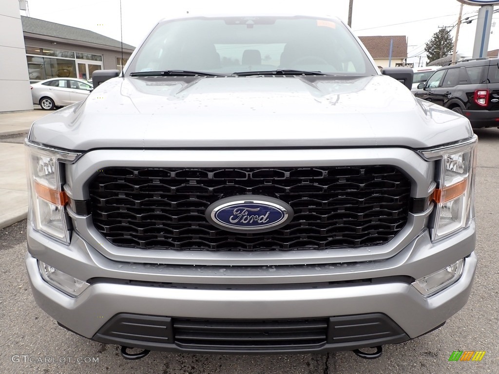 Iconic Silver 2021 Ford F150 STX SuperCrew 4x4 Exterior Photo #140938449