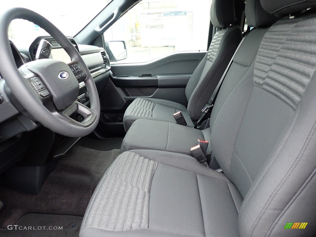 Black Interior 2021 Ford F150 STX SuperCrew 4x4 Photo #140938473
