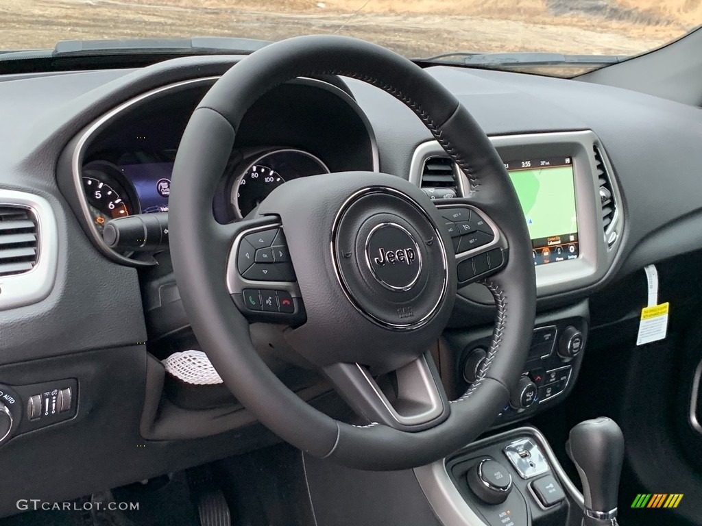 2021 Jeep Compass 80th Special Edition 4x4 Black Steering Wheel Photo #140938549
