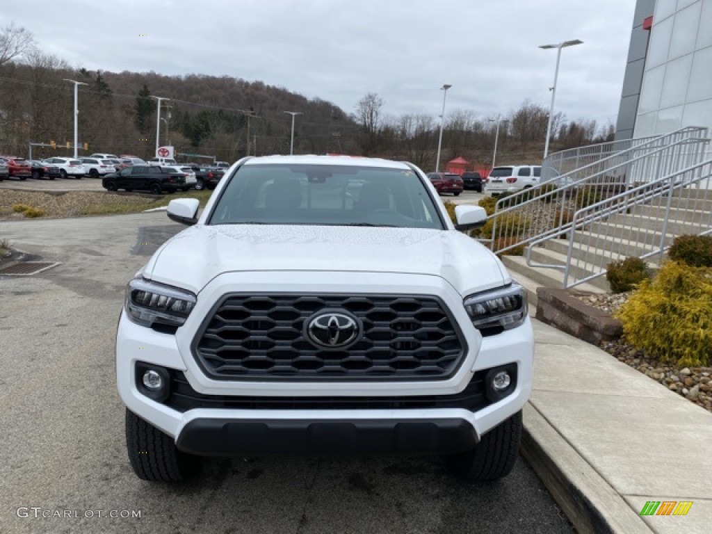 2021 Tacoma TRD Off Road Access Cab 4x4 - Super White / TRD Cement/Black photo #11