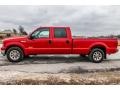 2005 Red Ford F350 Super Duty XLT Crew Cab  photo #7