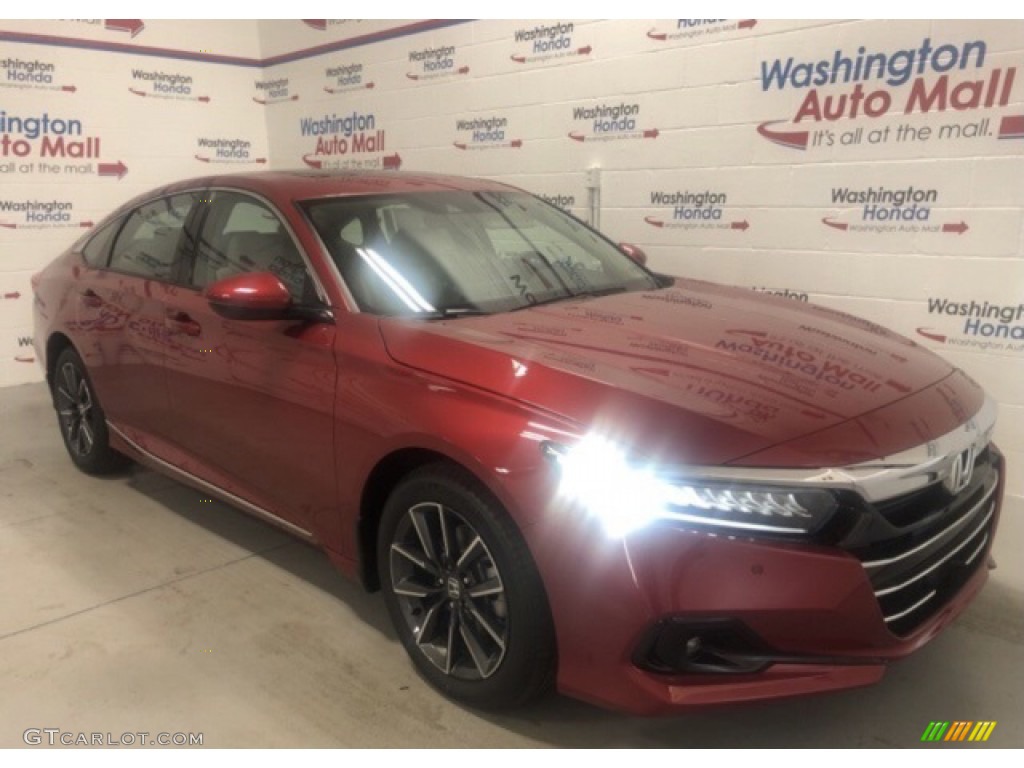 2021 Accord LX - Radiant Red Metallic / Ivory photo #2