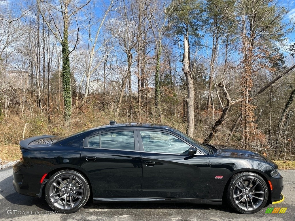 Pitch Black 2021 Dodge Charger Scat Pack Exterior Photo #140939670