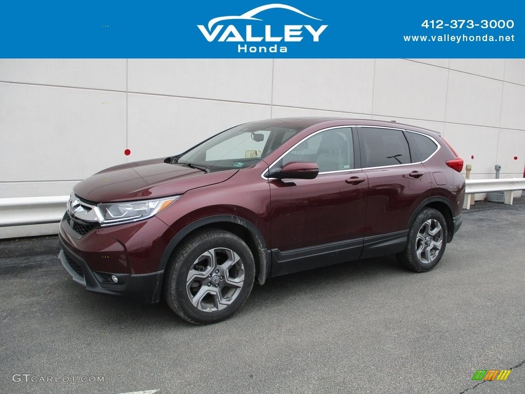 2018 CR-V EX-L AWD - Basque Red Pearl II / Gray photo #1
