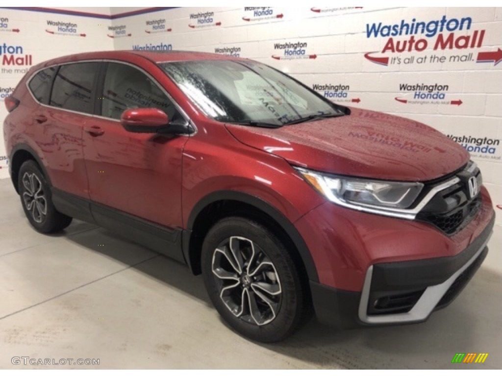 2021 CR-V EX-L AWD - Radiant Red Metallic / Gray photo #2