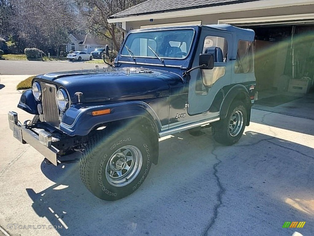 Navy Blue 1980 Jeep CJ5 4x4 Exterior Photo #140941446
