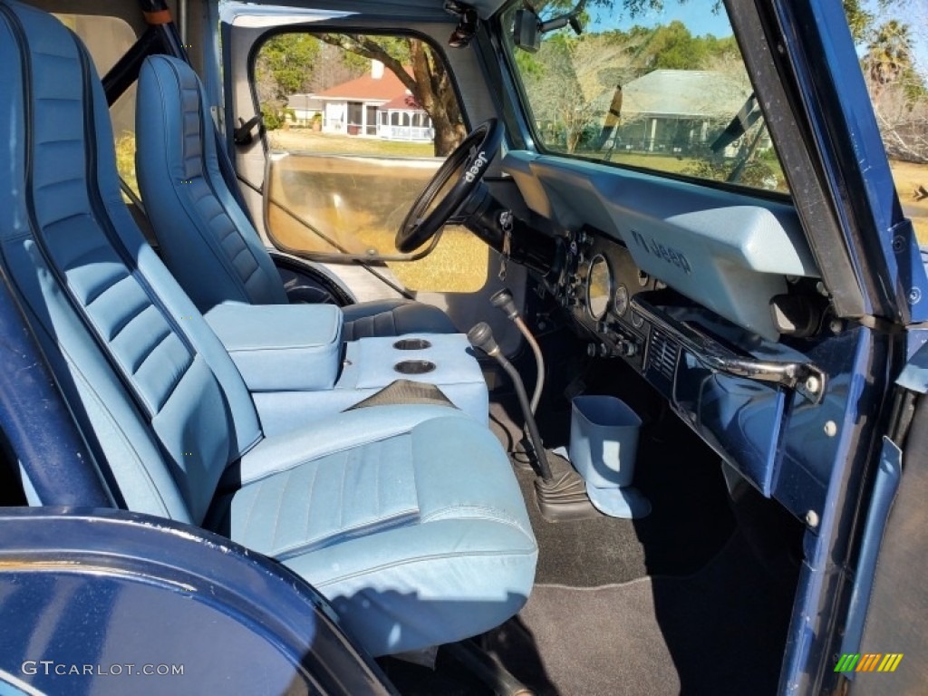 Blue Interior 1980 Jeep CJ5 4x4 Photo #140941470