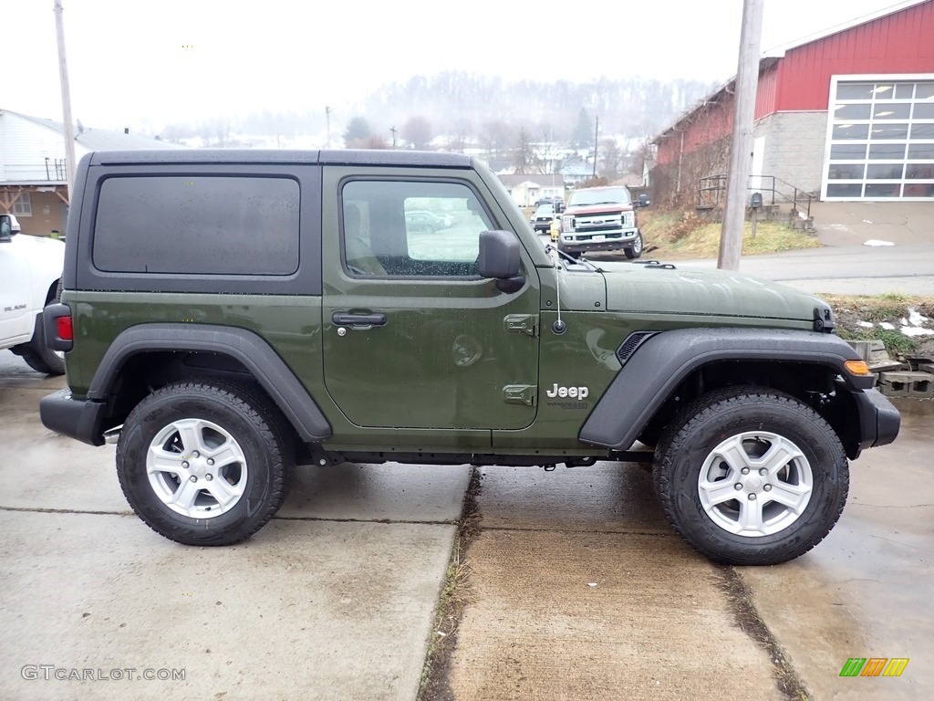 Sarge Green 2021 Jeep Wrangler Sport 4x4 Exterior Photo #140942433