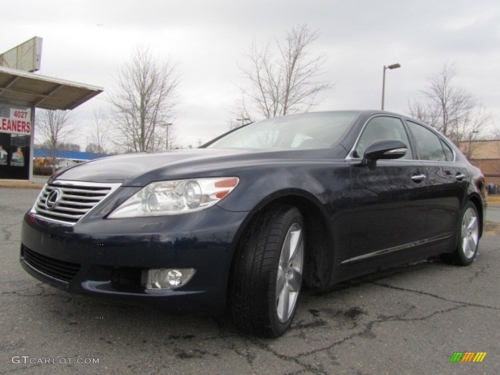 2011 LS 460 - Deep Sea Blue Mica / Parchment photo #6