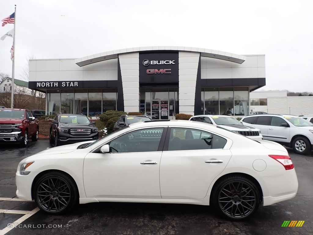 Winter Frost White Nissan Maxima