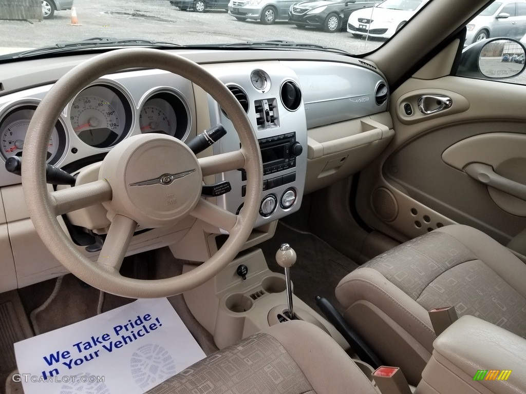 2006 PT Cruiser Touring Convertible - Cool Vanilla White / Pastel Pebble Beige photo #11