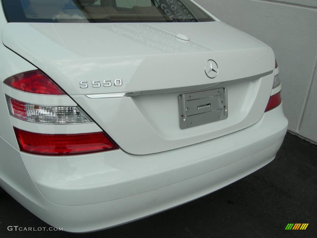 2007 S 550 Sedan - Alabaster White / Cashmere/Savanna photo #4