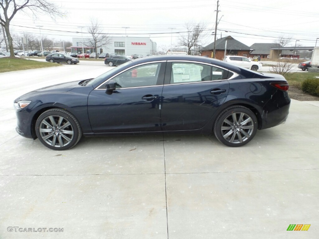 2021 Mazda6 Grand Touring - Deep Crystal Blue / Black photo #5