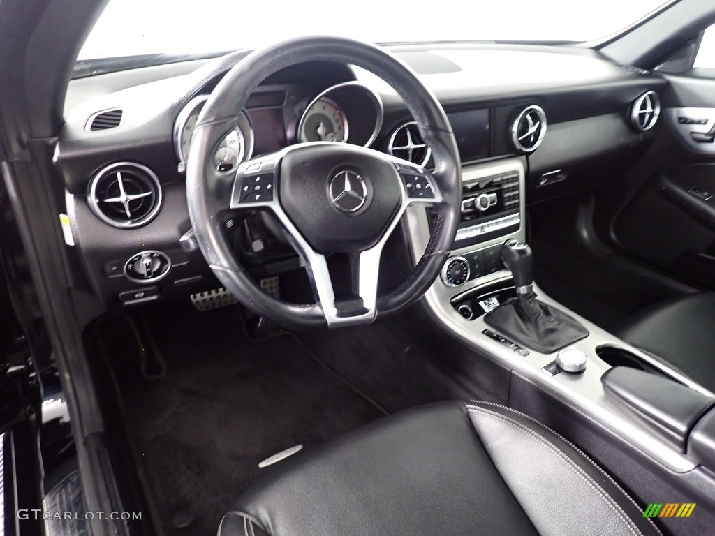 2012 SLK 250 Roadster - Black / Black photo #26