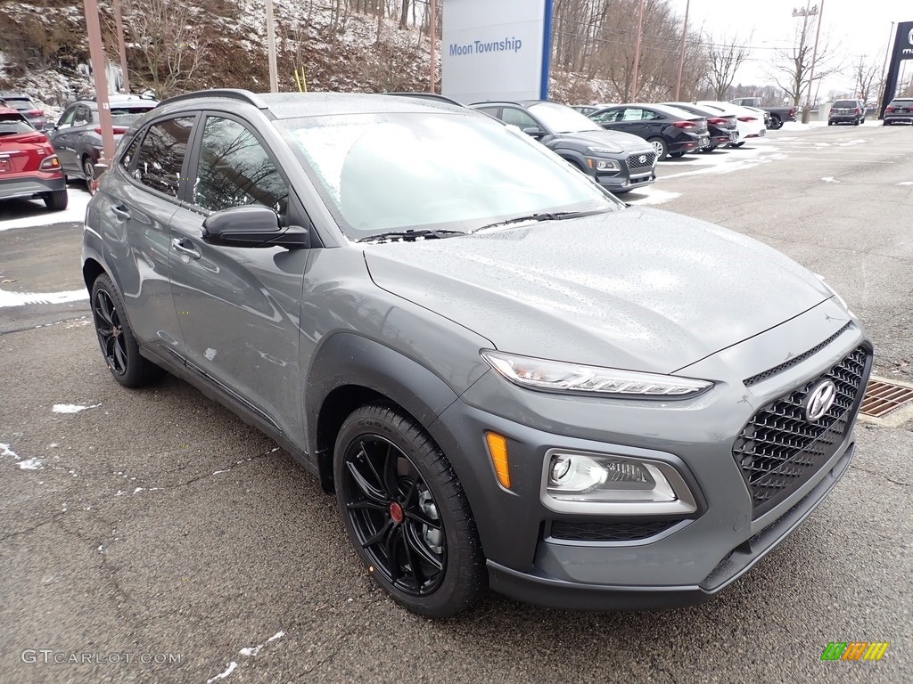 Galactic Gray 2021 Hyundai Kona Night AWD Exterior Photo #140949025