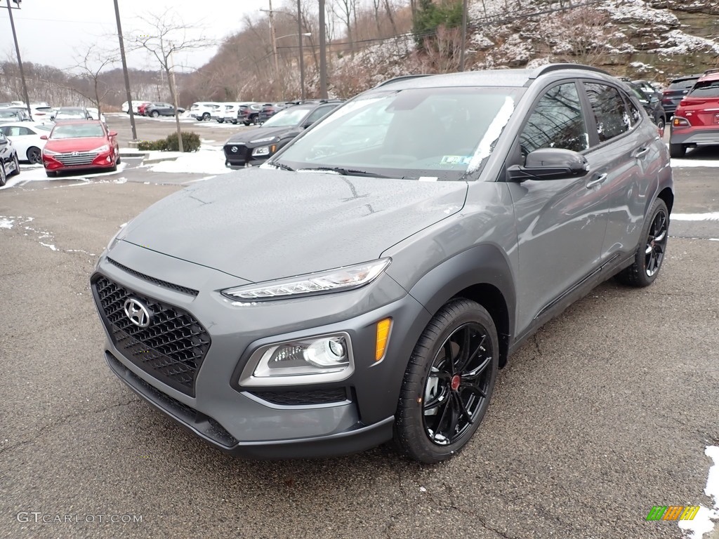 Galactic Gray 2021 Hyundai Kona Night AWD Exterior Photo #140949085