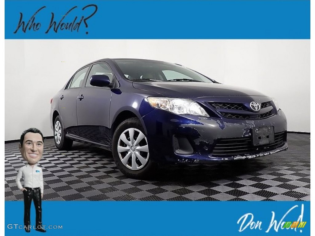 2011 Corolla LE - Nautical Blue Metallic / Ash photo #1