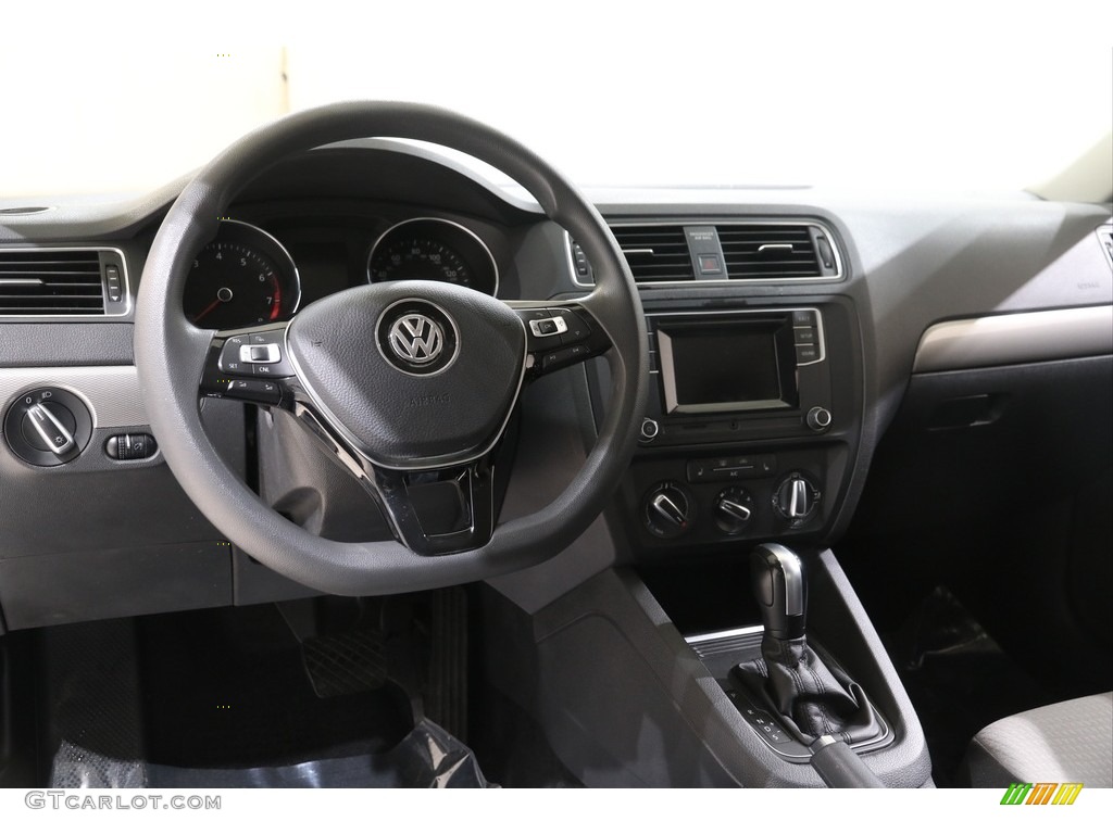 2017 Jetta S - White Silver / Black/Palladium Gray photo #6