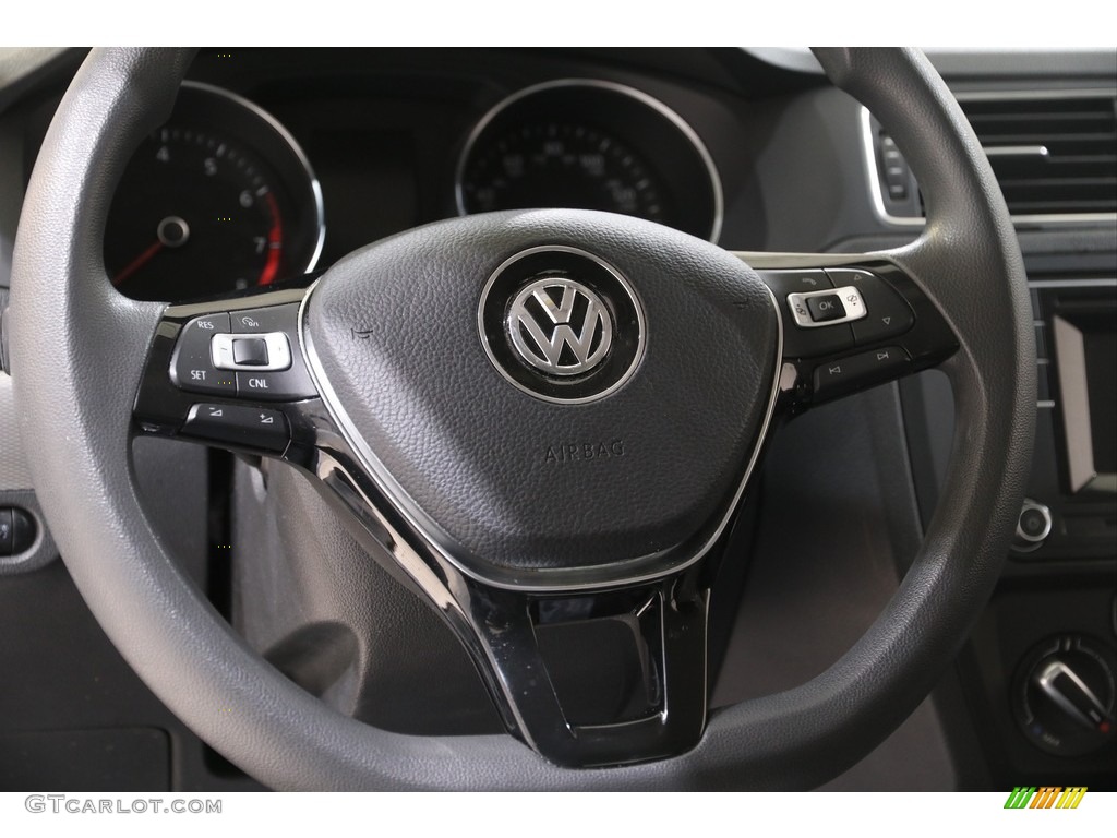 2017 Jetta S - White Silver / Black/Palladium Gray photo #7