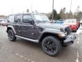 2021 Granite Crystal Metallic Jeep Wrangler Unlimited Sahara Altitude 4x4  photo #3