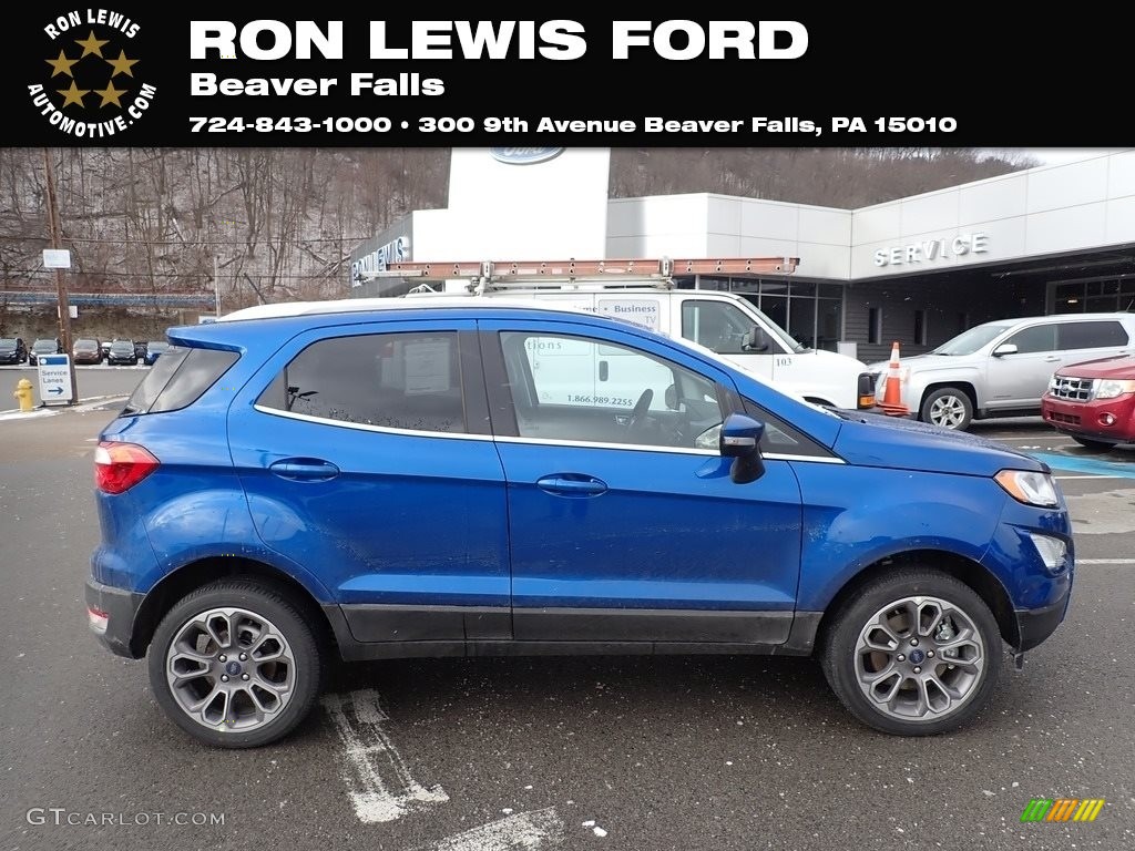 2021 Lightning Blue Metallic Ford EcoSport Titanium 4WD 140943532 Photo 16