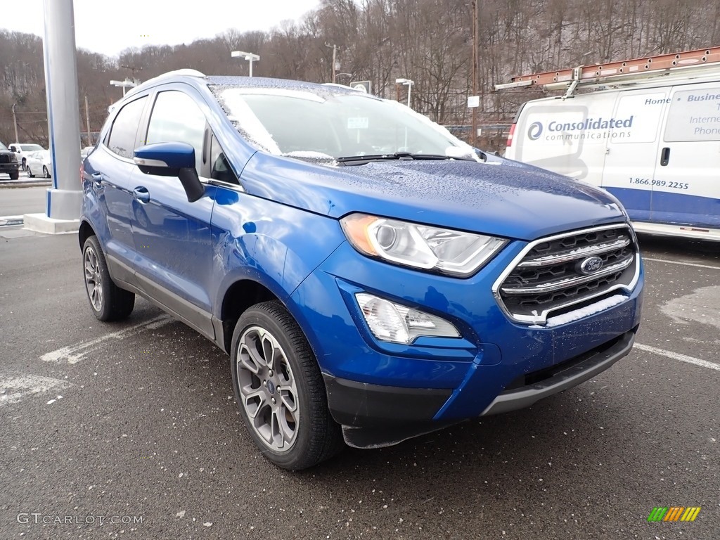 Lightning Blue Metallic 2021 Ford EcoSport Titanium 4WD Exterior Photo #140951651