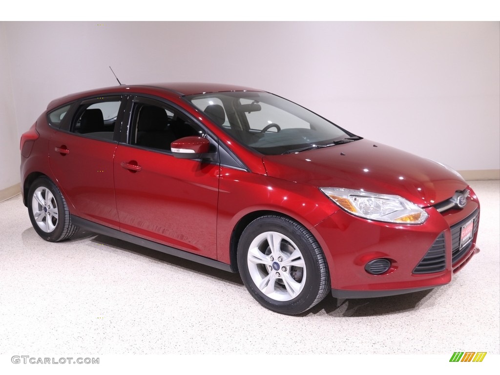 2014 Focus SE Hatchback - Ruby Red / Charcoal Black photo #1