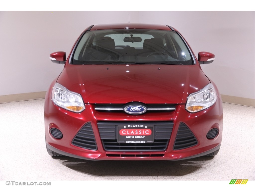 2014 Focus SE Hatchback - Ruby Red / Charcoal Black photo #2