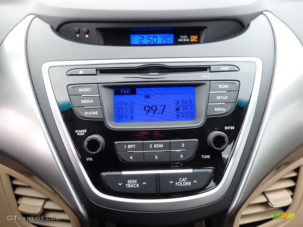 2013 Elantra GLS - Shimmering White / Beige photo #27