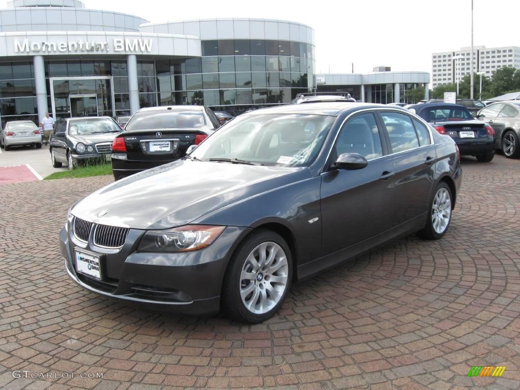 2006 3 Series 330i Sedan - Sparkling Graphite Metallic / Grey photo #2