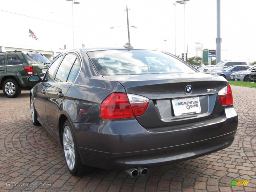 2006 3 Series 330i Sedan - Sparkling Graphite Metallic / Grey photo #8