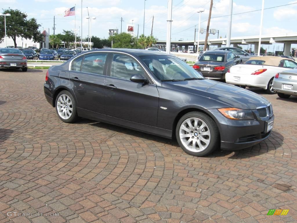 2006 3 Series 330i Sedan - Sparkling Graphite Metallic / Grey photo #13