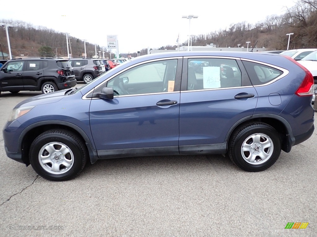 2014 CR-V LX AWD - Twilight Blue Metallic / Gray photo #2