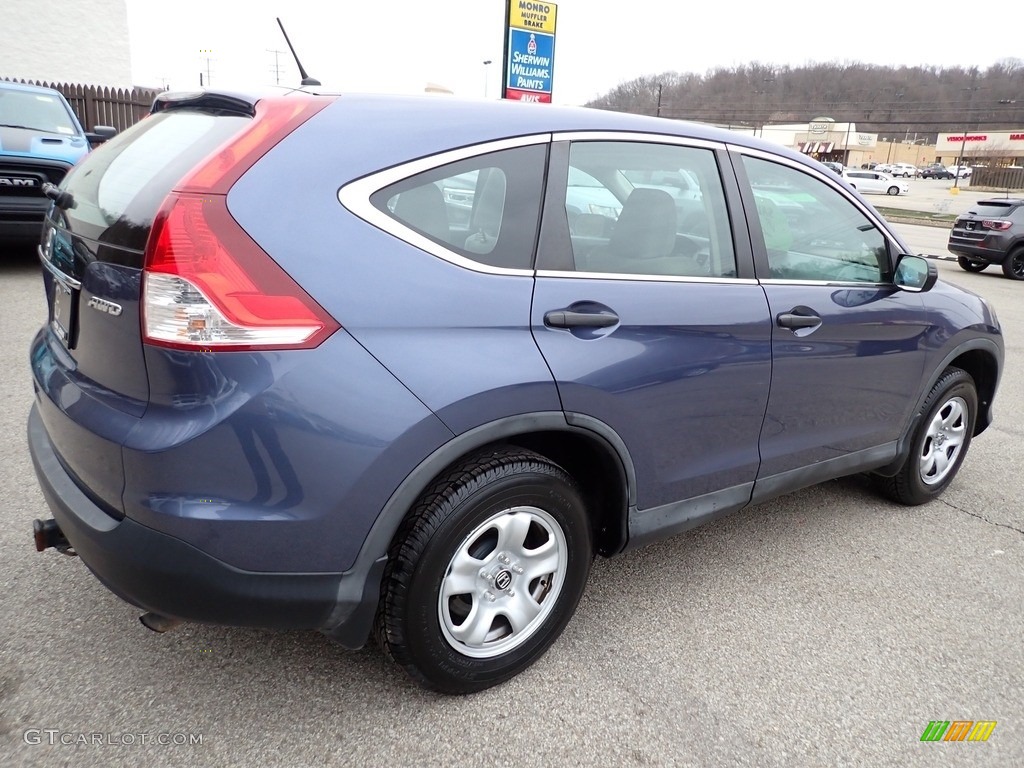 2014 CR-V LX AWD - Twilight Blue Metallic / Gray photo #7